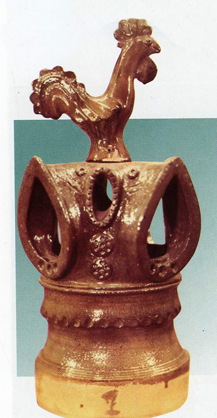 Коминок. 1980. Глина, ліплення, поливи